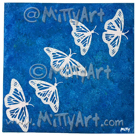 Blue Butterfly Set